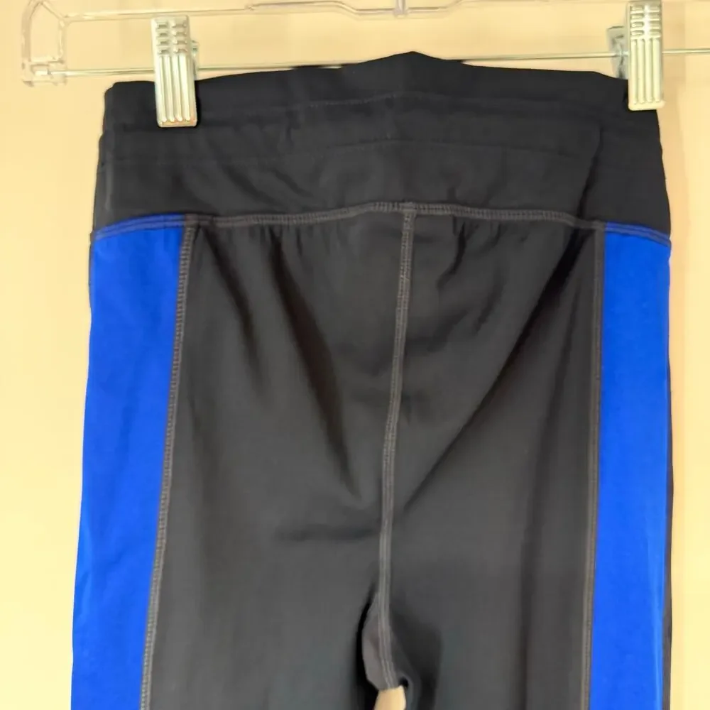 The Upside Magic Yoga Legging Pants Womens US 4 Black Blue High Rise Compression